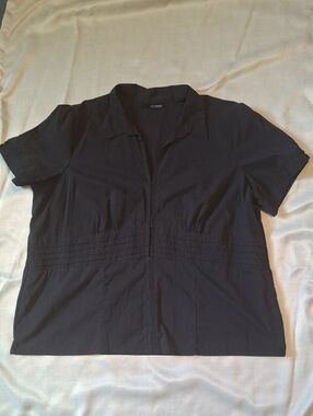 💥3/$20💥 Contempo by Penningtons Black Blouse - Size 24